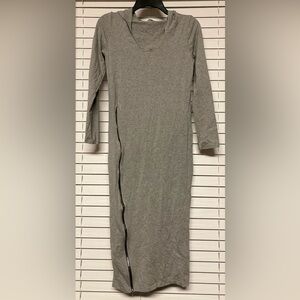 DABLJU Hooded Gray Dress